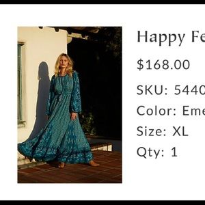 FREE PEOPLE Maxi Dress size XL